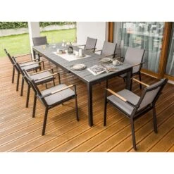 TOFANE - Eettafel Uitschuifbaar - Grijs - 198/248 X 90 - Aluminium 18 TOFANE - Eettafel Uitschuifbaar - Grijs - 198/248 X 90 - Aluminium -Geselecteerde Tuinmeubelwinkel 339324fefbac40dd9a0ba7909bd7daee