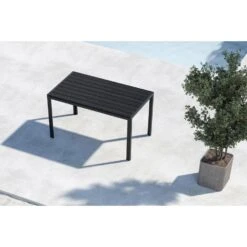 Svea - Farid Eettafel - 140 X 80 X 74 Cm - Zwart -Geselecteerde Tuinmeubelwinkel 354df0ad089147edb45540cea7c3e18b