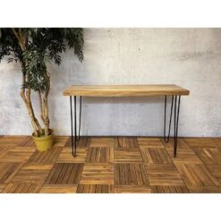 Sens-Line - Suarez Bijzettafel - Tuintafel - 118cm - Bruin -Geselecteerde Tuinmeubelwinkel 3558dcc4a37944779c4bcf9404a47bd8