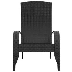 VidaXL - Tuinstoel Adirondack - Zwart - Poly Rattan -Geselecteerde Tuinmeubelwinkel 35f36058de5c471ba09e69edad926e0e