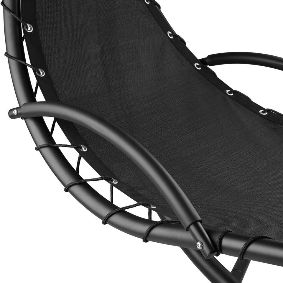 Tectake Hangstoel Elaria Met Zonnedak En Zijvak, Grijs 10 Tectake Hangstoel Elaria Met Zonnedak En Zijvak, Grijs - Afbeelding 8