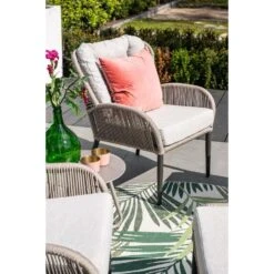 Andorra Fauteuil - Incl. Voetenbank - C. Black - Rope Taupe - Sand 21 Andorra Fauteuil - Incl. Voetenbank - C. Black - Rope Taupe - Sand -Geselecteerde Tuinmeubelwinkel 36d9a9b4b6284d34940bde9863ae190f