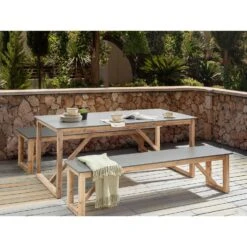 NOTTERI - Tuintafel - Grijs/Bruin - Beton 11 NOTTERI - Tuintafel - Grijs/Bruin - Beton -Geselecteerde Tuinmeubelwinkel 373bebb8300d468ab98cc385b7ce48be