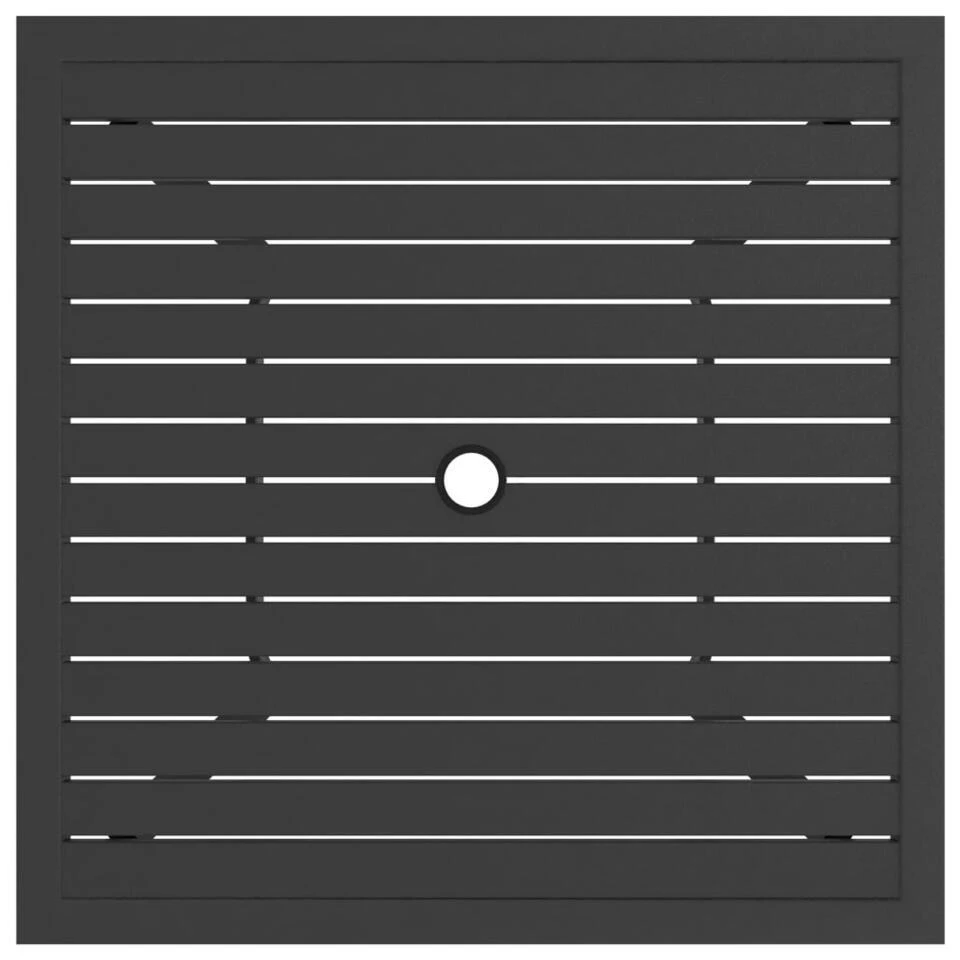 VidaXL - Tuintafel - Antraciet - Staal - 81.5 X 81.5 X 72 Cm 5 VidaXL - Tuintafel - Antraciet - Staal - 81.5 X 81.5 X 72 Cm - Afbeelding 3
