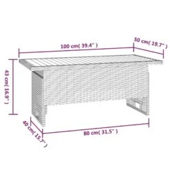 VidaXL - Tuintafel - Zwart - Acaciahout En Poly Rattan - 100x50x43/63 Cm 15 VidaXL - Tuintafel - Zwart - Acaciahout En Poly Rattan - 100x50x43/63 Cm -Geselecteerde Tuinmeubelwinkel 3a7c36919b594db290a6be4e36af5256