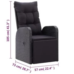 VidaXL - Zitstoel - Zwart - Poly Rattan -Geselecteerde Tuinmeubelwinkel 3c07dbaf0cfc4796b5ba56654d04f89a