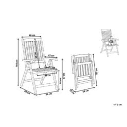 AMANTEA - Tuinstoel - Donkere Houtkleur - Acaciahout -Geselecteerde Tuinmeubelwinkel 3de782033e3b4fffa747ef027c5cd821