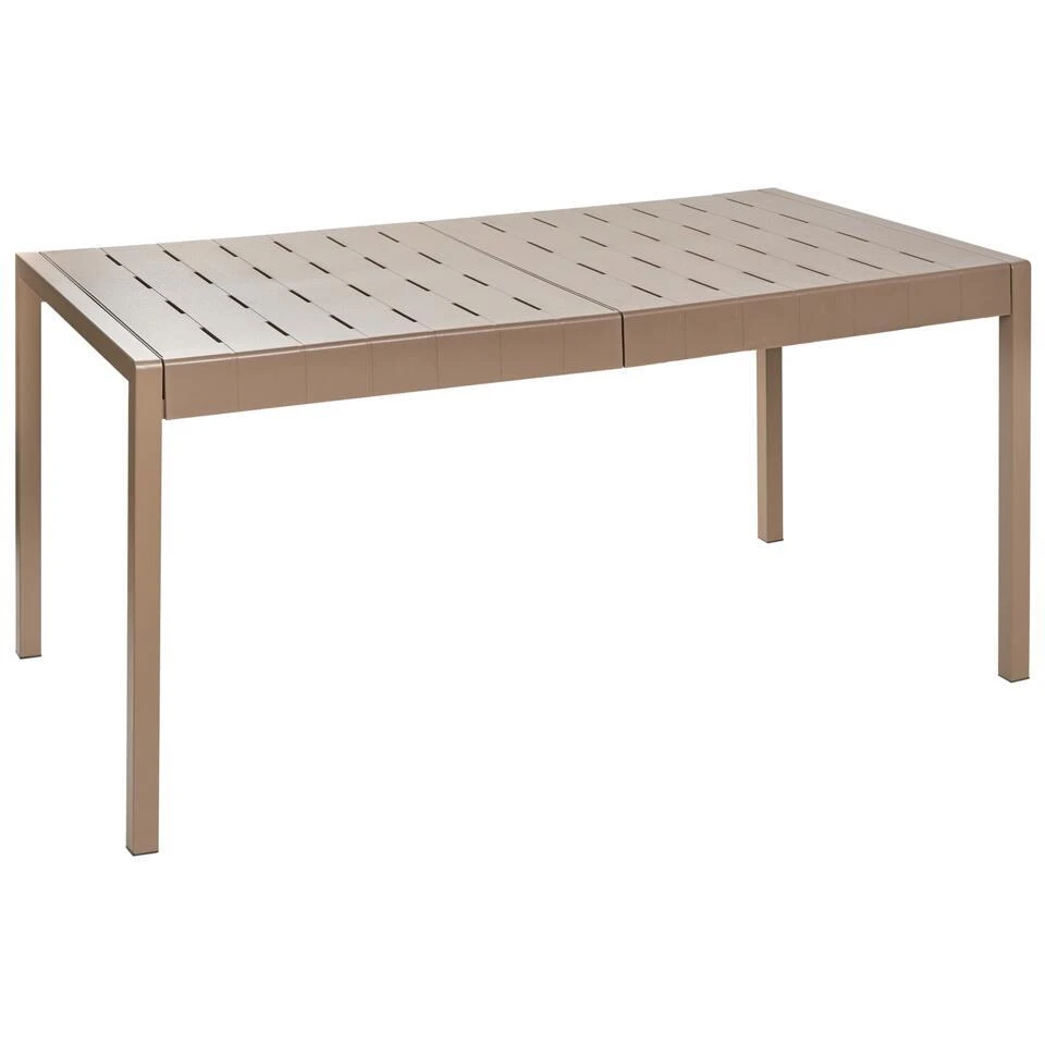 BARTICA - Tuintafel - Bruin - 154 X 84 Cm - Synthetisch Materiaal 5 BARTICA - Tuintafel - Bruin - 154 X 84 Cm - Synthetisch Materiaal - Afbeelding 3