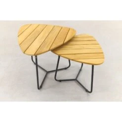 4 Seasons Verdi Set Van 2 Teak Driehoekige Salontafels -Geselecteerde Tuinmeubelwinkel 3fbe4d4ac27f4ac2a5db774e04807d3a