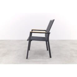 Atmos Stapelbare Tuinstoel - Antraciet/Teak -Geselecteerde Tuinmeubelwinkel 3fcd96de65114ac382a4d59c635312b6