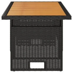 VidaXL - Tuintafel - Zwart - Acaciahout En Poly Rattan - 100x50x43/63 Cm 12 VidaXL - Tuintafel - Zwart - Acaciahout En Poly Rattan - 100x50x43/63 Cm -Geselecteerde Tuinmeubelwinkel 41e695e5d10841afad49dc7a9ac5116d
