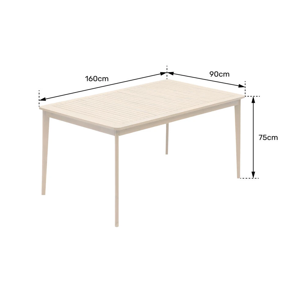 Happy Garden Tabel SIMILAN - Bruin - Acacia 8 Happy Garden Tabel SIMILAN - Bruin - Acacia - Afbeelding 6