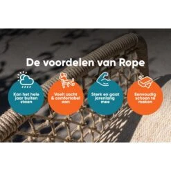 VDG Set Van 6 - Denver Rope Stapelbare Stoel - Terracotta -Geselecteerde Tuinmeubelwinkel 43bc9b5f15b84cdb850321d09f818cce 4