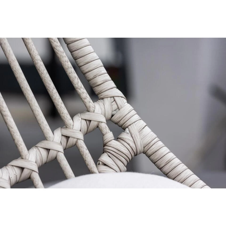 Svea - Ines Outdoor Loungestoel - Wicker - Wit 7 Svea - Ines Outdoor Loungestoel - Wicker - Wit - Afbeelding 5