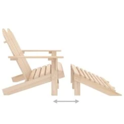 VidaXL - Tuinstoel 2-zits Adirondack - Bruin - Hout - Met Voetenban -Geselecteerde Tuinmeubelwinkel 457649e39eac4578b1b25e0e274d7b93