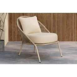 Svea - Liam Loungestoel - Beige -Geselecteerde Tuinmeubelwinkel 4594784a0cf24adca7a057e3be1b40c2