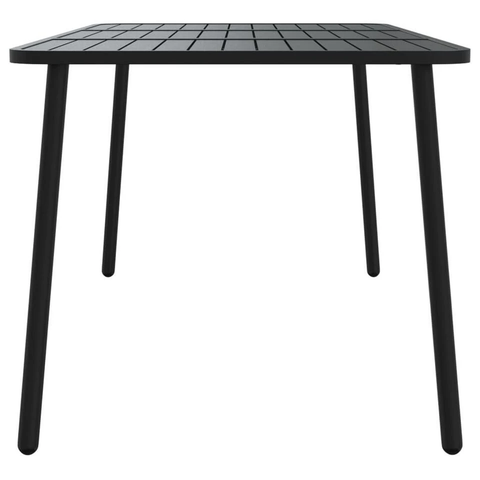VidaXL - Tuintafel - Antraciet - Staal - 165 X 80 X 71 Cm 6 VidaXL - Tuintafel - Antraciet - Staal - 165 X 80 X 71 Cm - Afbeelding 4