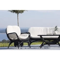 Svea - Hugo Outdoor Loungestoel - Wicker - Zwart 10 Svea - Hugo Outdoor Loungestoel - Wicker - Zwart -Geselecteerde Tuinmeubelwinkel 48acad44aacd421493beb5aaaa7ef90b