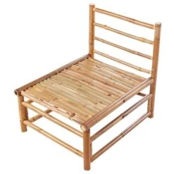 CERRETO - 1-zits Module - Wit - Bamboe -Geselecteerde Tuinmeubelwinkel 4b253c123b094eca8e803358f110d004