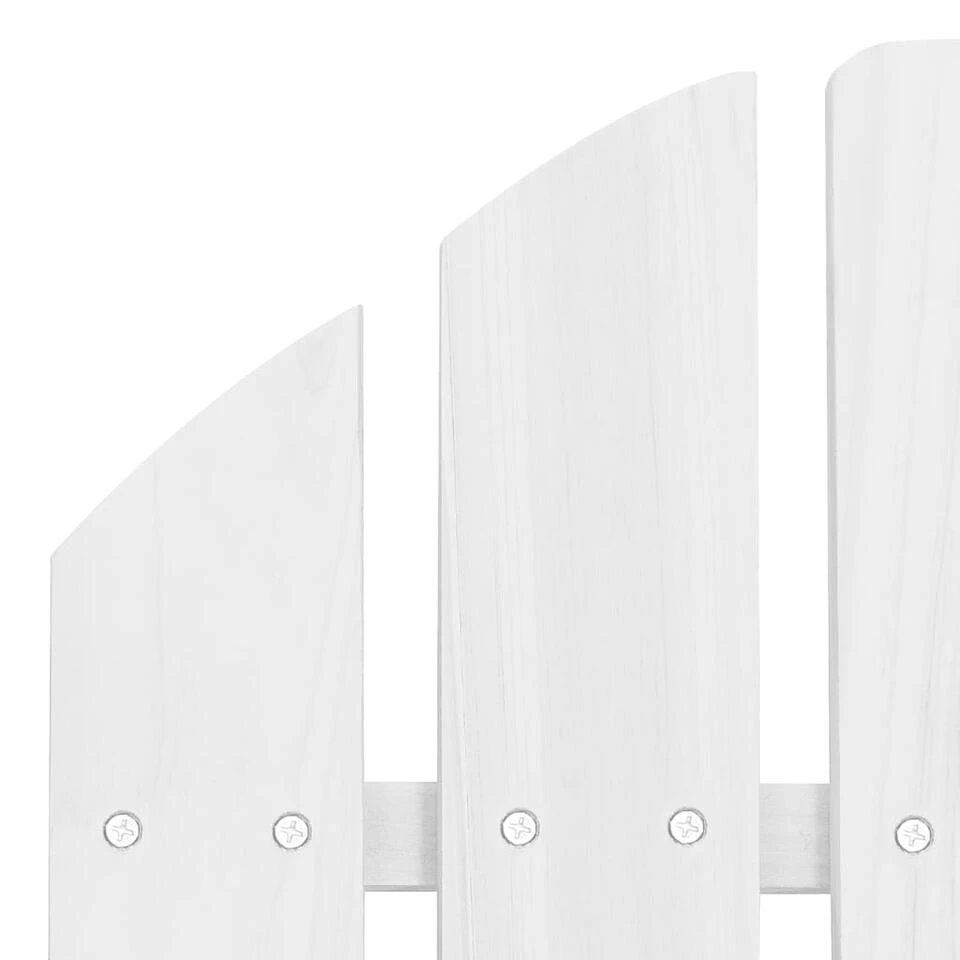 VidaXL Tuinstoel Hout Wit 6 VidaXL Tuinstoel Hout Wit - Afbeelding 4