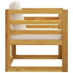 VidaXL - Tuinstoel - Crème - Acaciahout - Met Kussens -Geselecteerde Tuinmeubelwinkel 4ebb90d78cf6417fbc045d0e51d61b9f