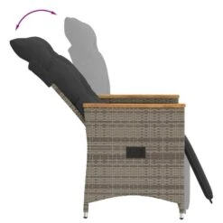 VidaXL - Tuinstoel - Grijs - Poly Rattan -Geselecteerde Tuinmeubelwinkel 4f1c26ac97254ed09ad2f025441a938a