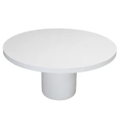 Tuintafel Rond 150cm - Wit Eco Composiet - Betonlook - Eden -Geselecteerde Tuinmeubelwinkel 4fd3403e01f84ab1b491ce461976361b