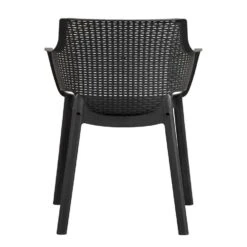 Keter Stapelstoel Eva - Antraciet -Geselecteerde Tuinmeubelwinkel 50101078 0900