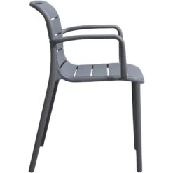 Stapelstoel Nice - Kunststof/antraciet -Geselecteerde Tuinmeubelwinkel 50101149 0800