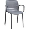 Stapelstoel Nice - Kunststof/antraciet -Geselecteerde Tuinmeubelwinkel 50101149