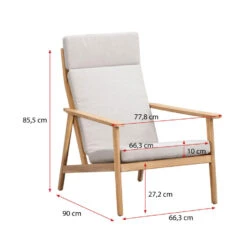 Lounge Fauteuil Jura - Acacia/grijs 15 Lounge Fauteuil Jura - Acacia/grijs -Geselecteerde Tuinmeubelwinkel 50103030 9096