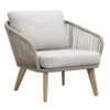 Loungestoel Nant - Wicker/acacia Taupe - 87x79x67 Cm -Geselecteerde Tuinmeubelwinkel 50103036
