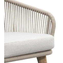 Loungestoel Nant - Wicker/acacia Taupe - 87x79x67 Cm -Geselecteerde Tuinmeubelwinkel 50103036 9000