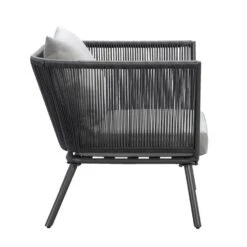 Loungestoel Almeria - Antraciet - 75x89x75 Cm 8 Loungestoel Almeria - Antraciet - 75x89x75 Cm -Geselecteerde Tuinmeubelwinkel 50105176 0900