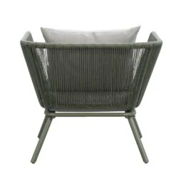Loungestoel Almeria - Olijfgroen - 75x89x75 Cm -Geselecteerde Tuinmeubelwinkel 50105177 8000