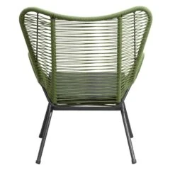 Loungefauteuil Monaco - Groen - Incl. Kussen -Geselecteerde Tuinmeubelwinkel 50105205 0900