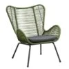 Loungefauteuil Monaco - Groen - Incl. Kussen 1 Loungefauteuil Monaco - Groen - Incl. Kussen -Geselecteerde Tuinmeubelwinkel 50105205