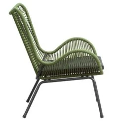 Loungefauteuil Monaco - Groen - Incl. Kussen -Geselecteerde Tuinmeubelwinkel 50105205 8000