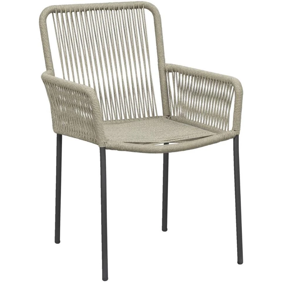 Terrasstoel Gerona - Naturel/antraciet 3 Terrasstoel Gerona - Naturel/antraciet