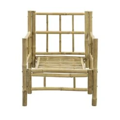 Loungestoel Tarifa Bamboe - Naturel - 82x66x75 Cm -Geselecteerde Tuinmeubelwinkel 50109005 0100