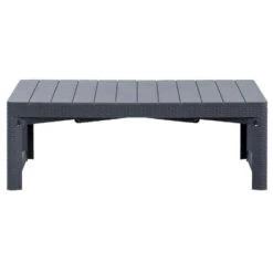 Keter Allibert Verstelbare Tafel Lyon - Grijs - 116x71,5x40/66 Cm -Geselecteerde Tuinmeubelwinkel 50151012 0281