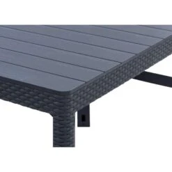 Keter Allibert Verstelbare Tafel Lyon - Grijs - 116x71,5x40/66 Cm -Geselecteerde Tuinmeubelwinkel 50151012 9000