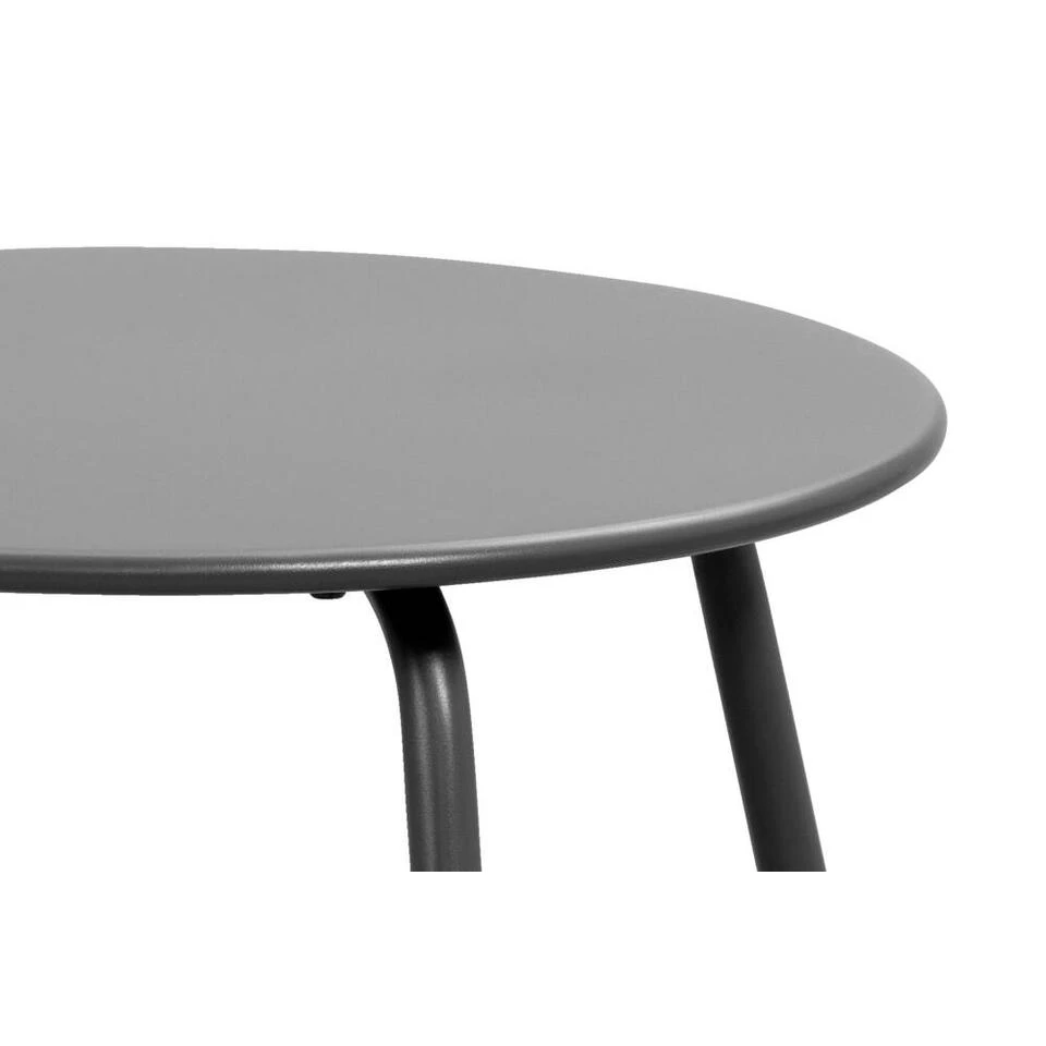Bijzettafel Montreal - Antraciet/metaal - Ø50 Cm 4 Bijzettafel Montreal - Antraciet/metaal - Ø50 Cm - Afbeelding 2