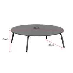 Bijzettafel Montreal - Antraciet/metaal - Ø80 Cm 7 Bijzettafel Montreal - Antraciet/metaal - Ø80 Cm -Geselecteerde Tuinmeubelwinkel 50155217 9096