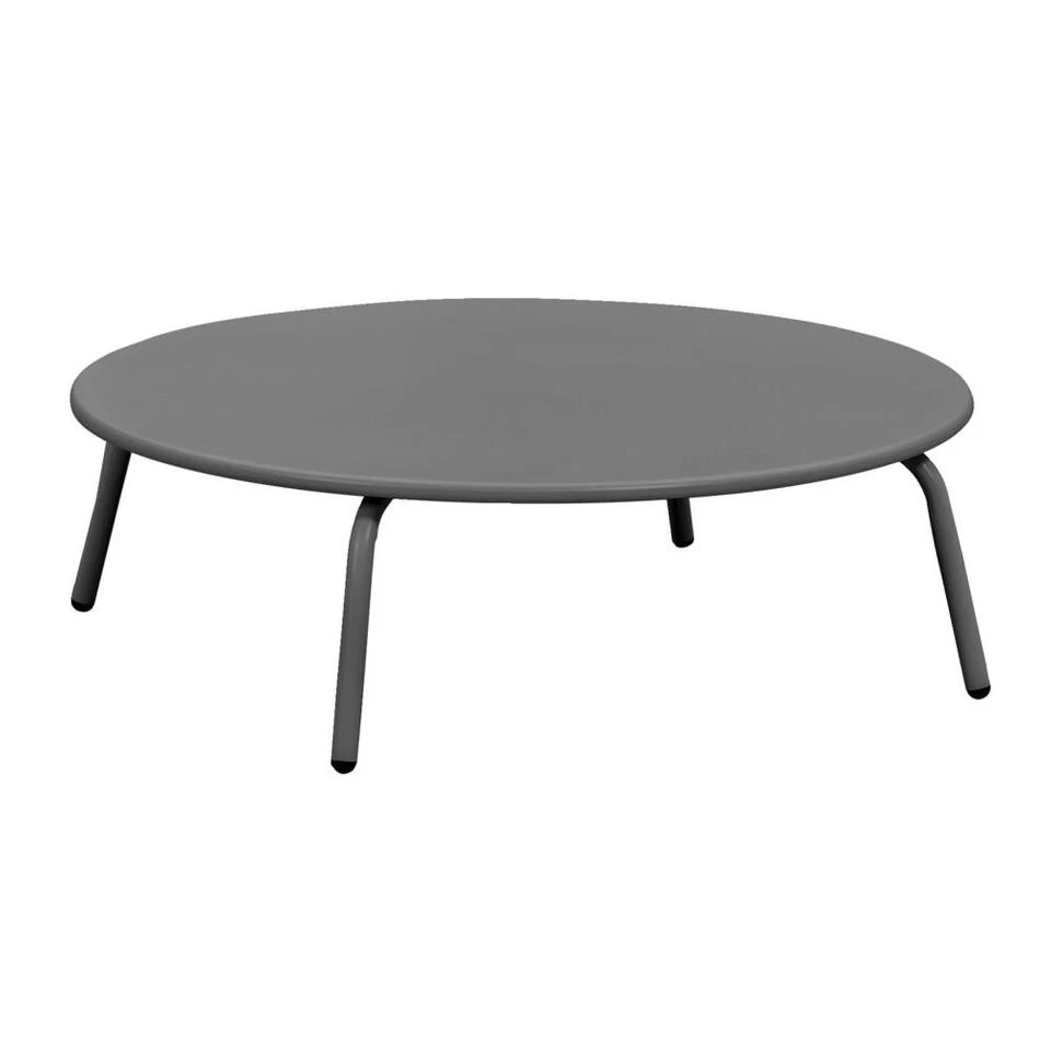 Bijzettafel Montreal - Antraciet/metaal - Ø80 Cm 3 Bijzettafel Montreal - Antraciet/metaal - Ø80 Cm