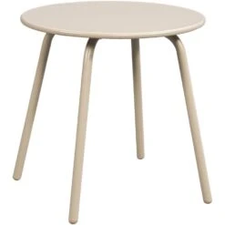 Bijzettafel Montreal - Zand/metaal - 45xØ45 Cm