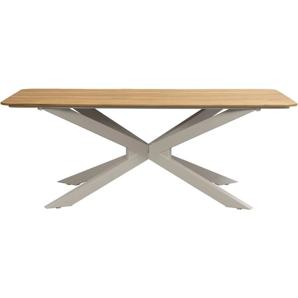 Tuintafel Perpignan - Zand - 75x200x100 Cm 4 Tuintafel Perpignan - Zand - 75x200x100 Cm - Afbeelding 2