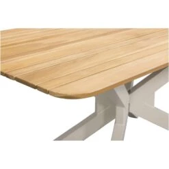 Tuintafel Perpignan - Zand/metaal - 75x160x90 Cm 16 Tuintafel Perpignan - Zand/metaal - 75x160x90 Cm -Geselecteerde Tuinmeubelwinkel 50156105 9000