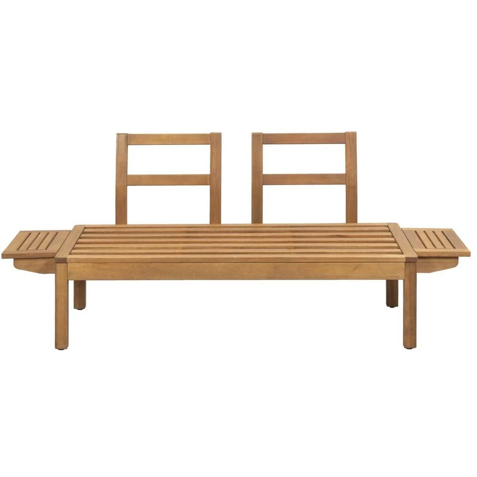 Tuinbank Orleàns - Naturel - 66x157x66 Cm 4 Tuinbank Orleàns - Naturel - 66x157x66 Cm - Afbeelding 2