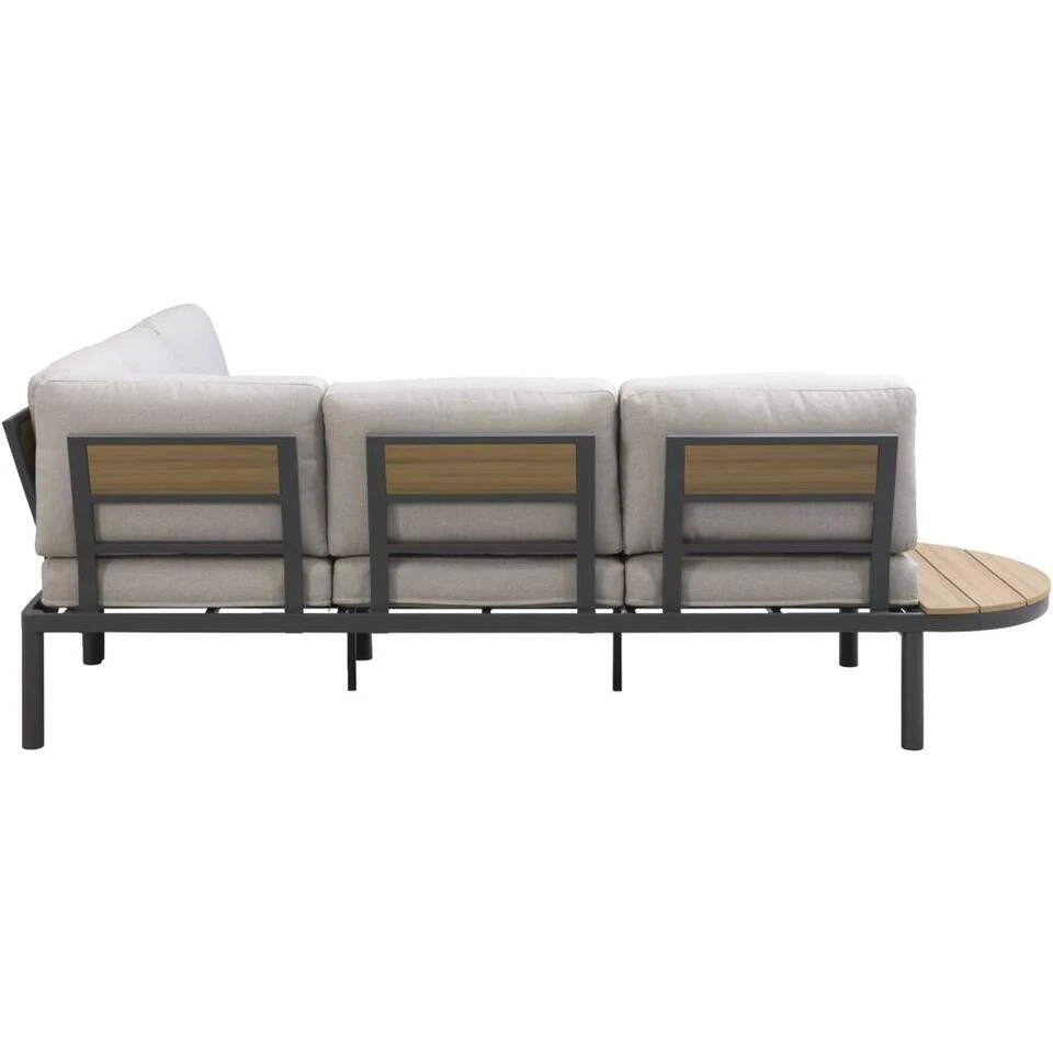 Loungebank Soulac - Antraciet - 81x243x71,5 Cm 5 Loungebank Soulac - Antraciet - 81x243x71,5 Cm - Afbeelding 3